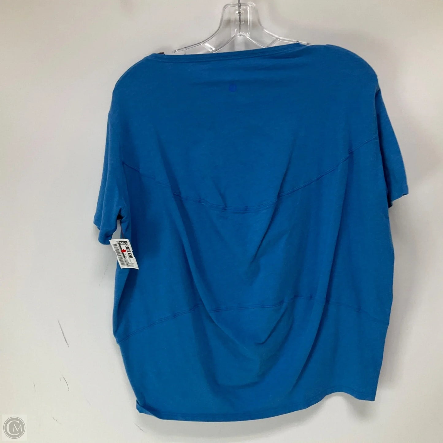 Athletic Top Short Sleeve By Lululemon In Blue, Size: 6