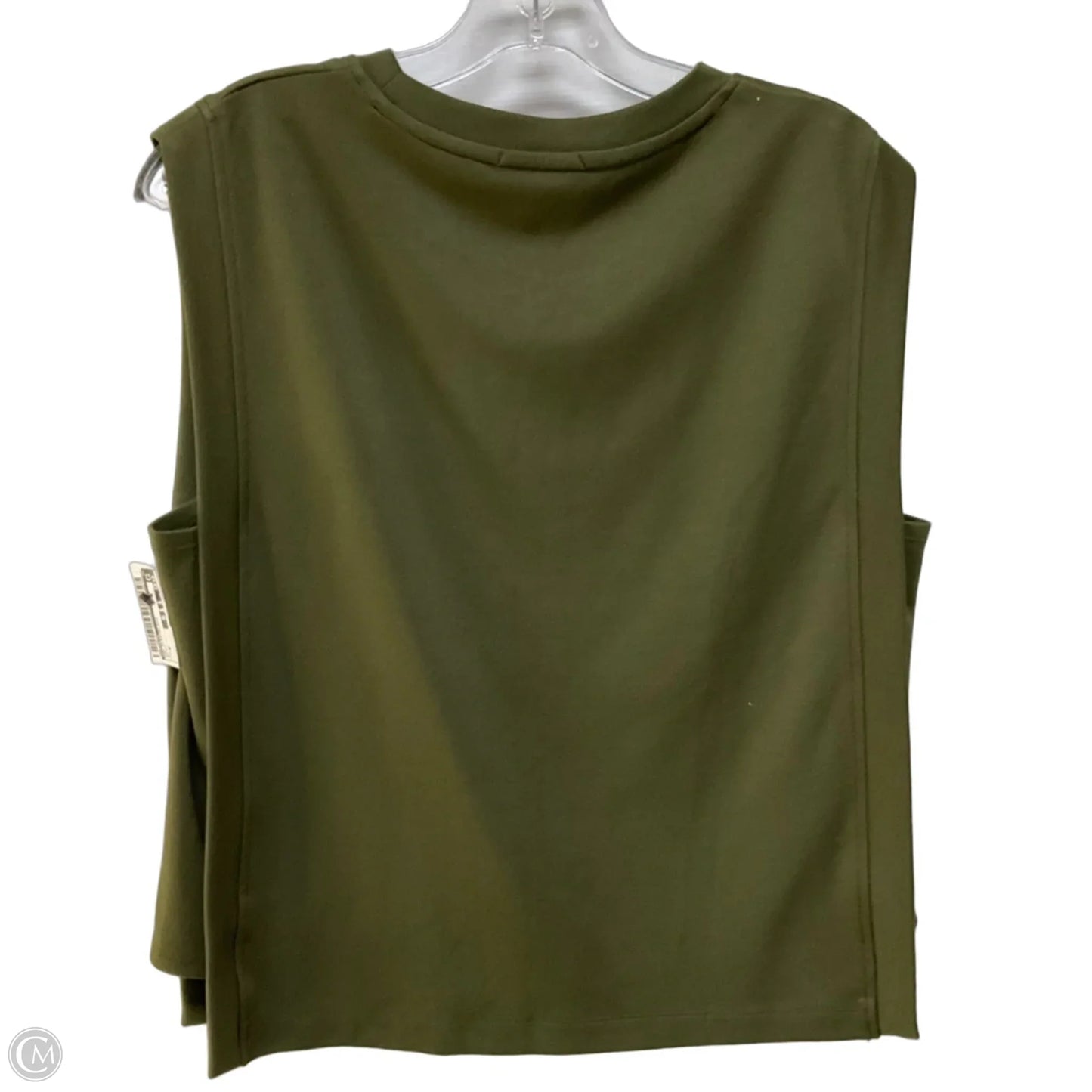 Top Sleeveless By Evereve In Green, Size: M