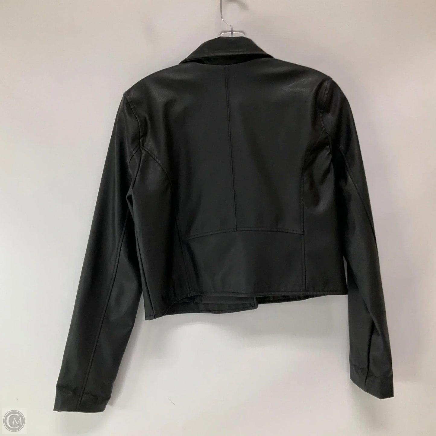 Jacket Moto By Pretty Little Thing In Black, Size: 8