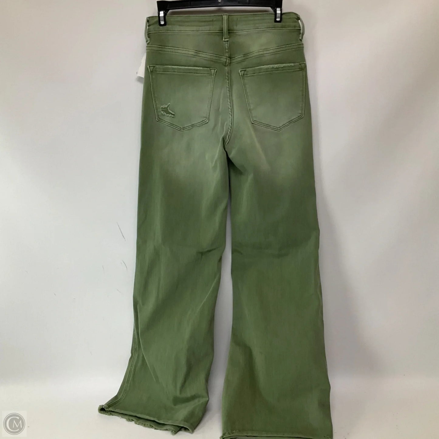 Jeans Flared By Blakeley In Green Denim, Size: 6