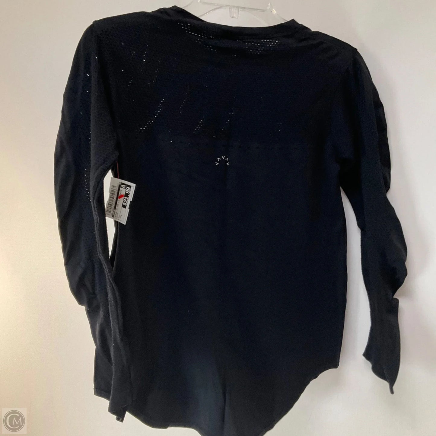 Athletic Top Long Sleeve Crewneck By Varley In Black, Size: S