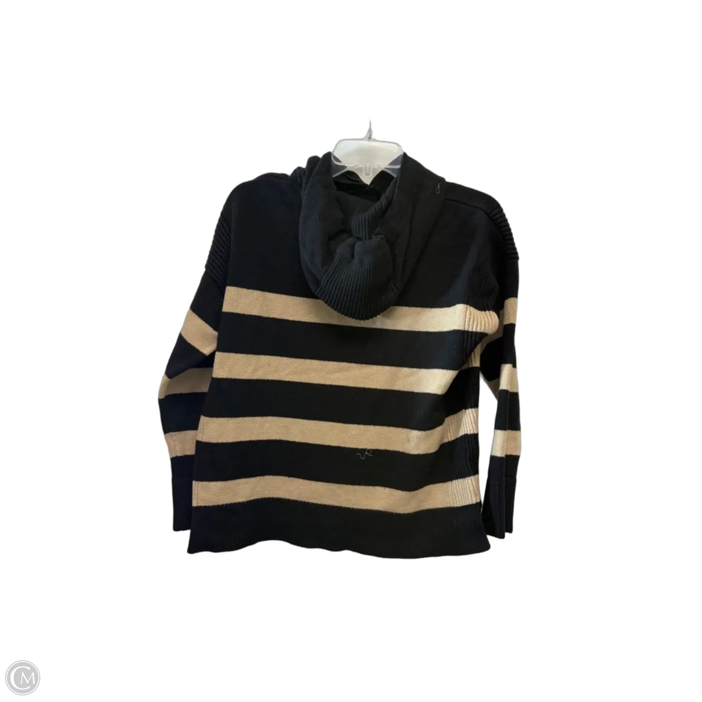 Sweater By Evereve In Black & Tan, Size: S