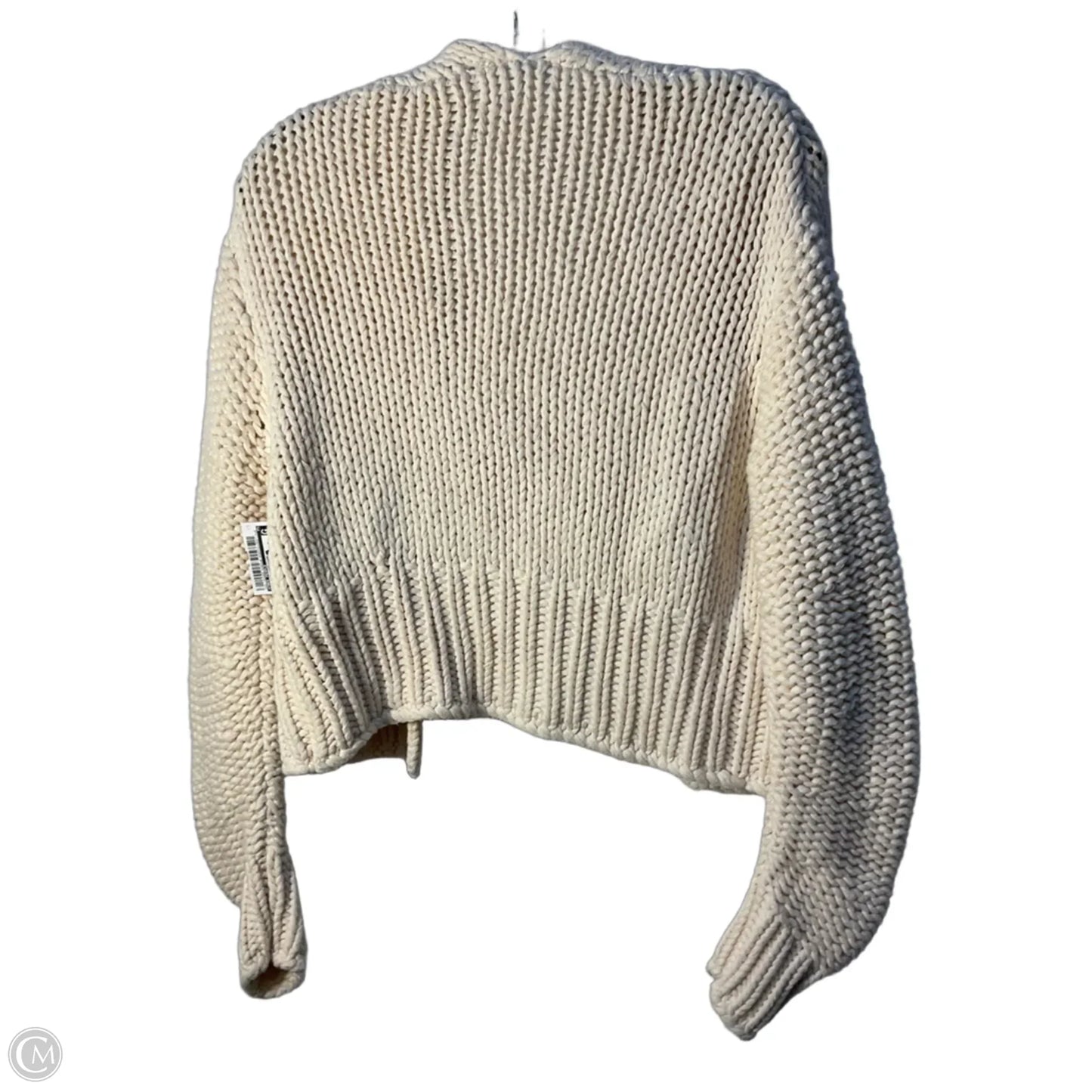 Sweater Cardigan By Free People In Cream, Size: M