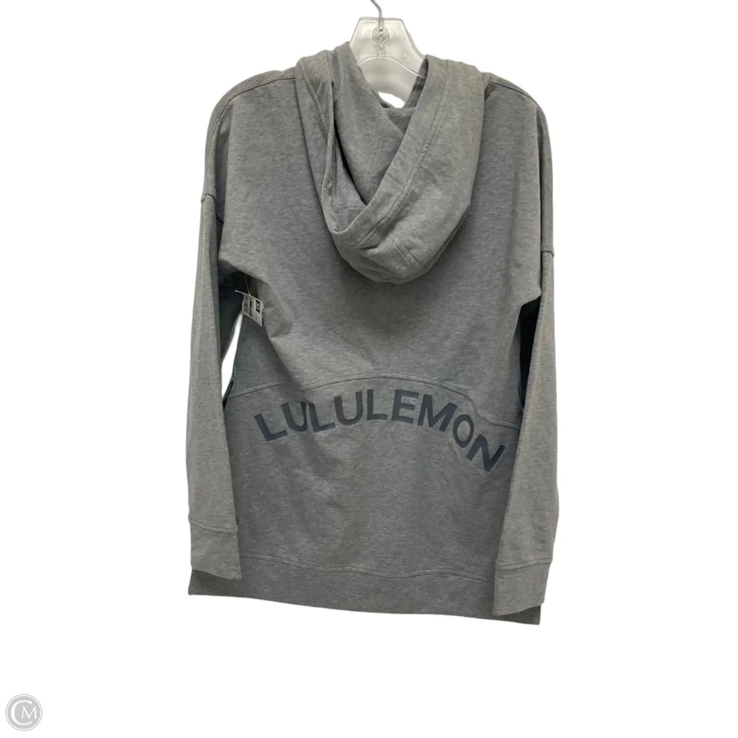 Athletic Sweatshirt Crewneck By Lululemon In Grey, Size: 8