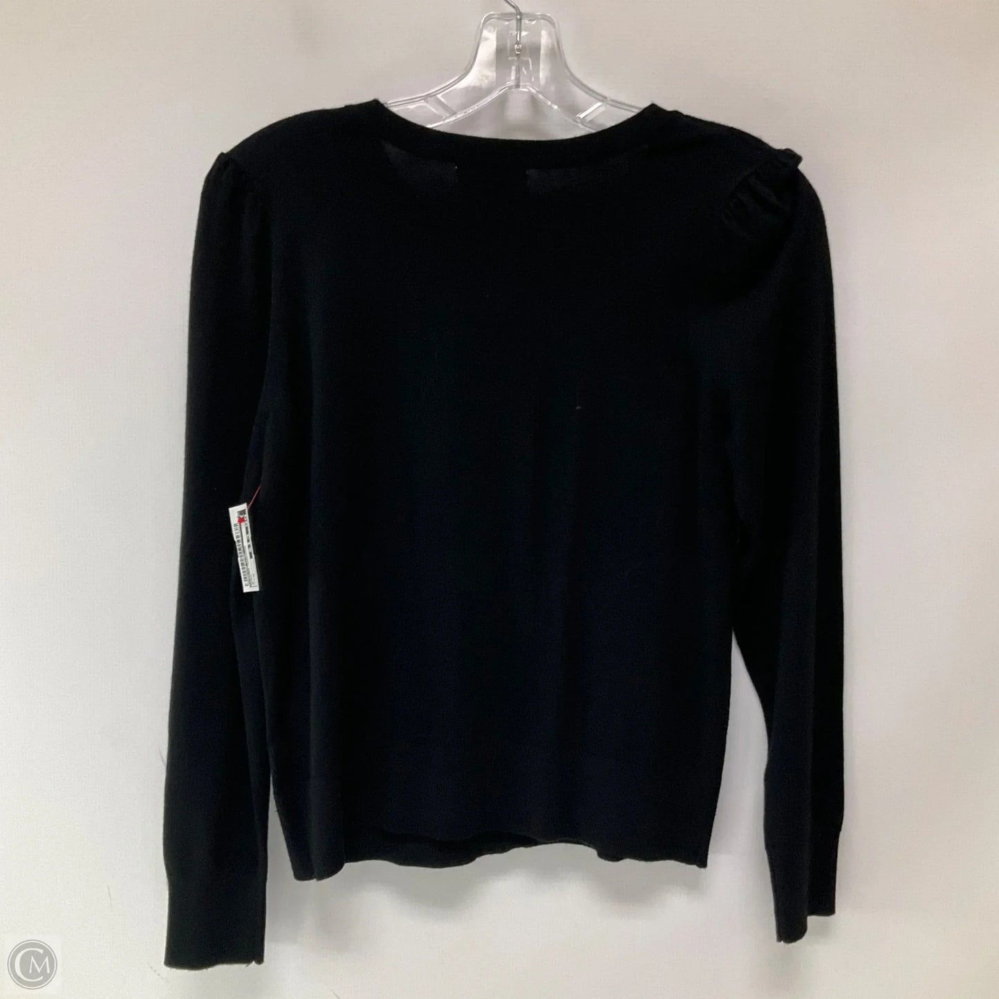 Sweater Cardigan By Charter Club In Black, Size: M