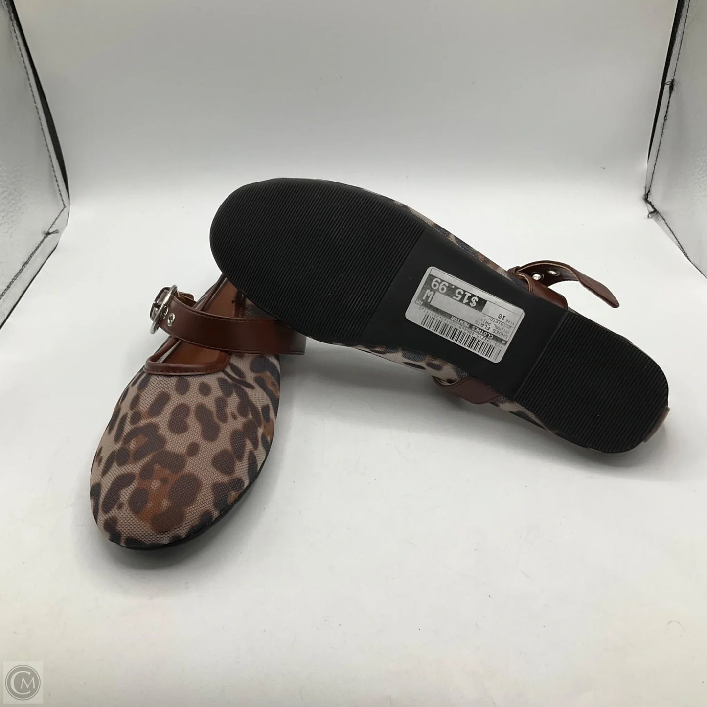 Shoes Flats By Clothes Mentor In Animal Print, Size: 10