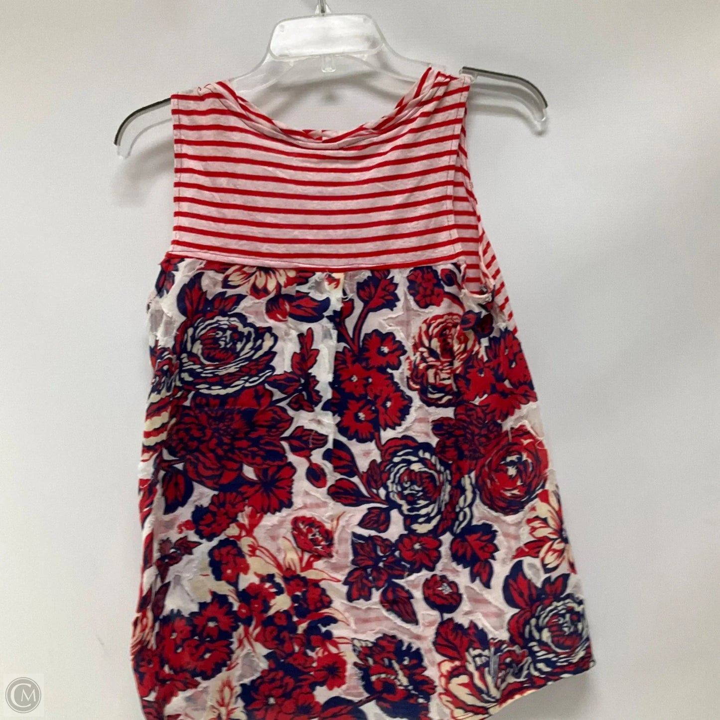 Top Sleeveless By Porridge In Striped Pattern, Size: Xs