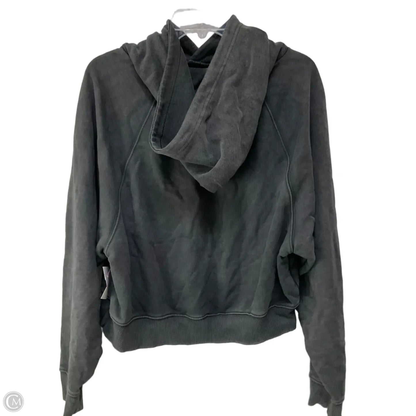 Sweatshirt Hoodie By Aerie In Grey, Size: L