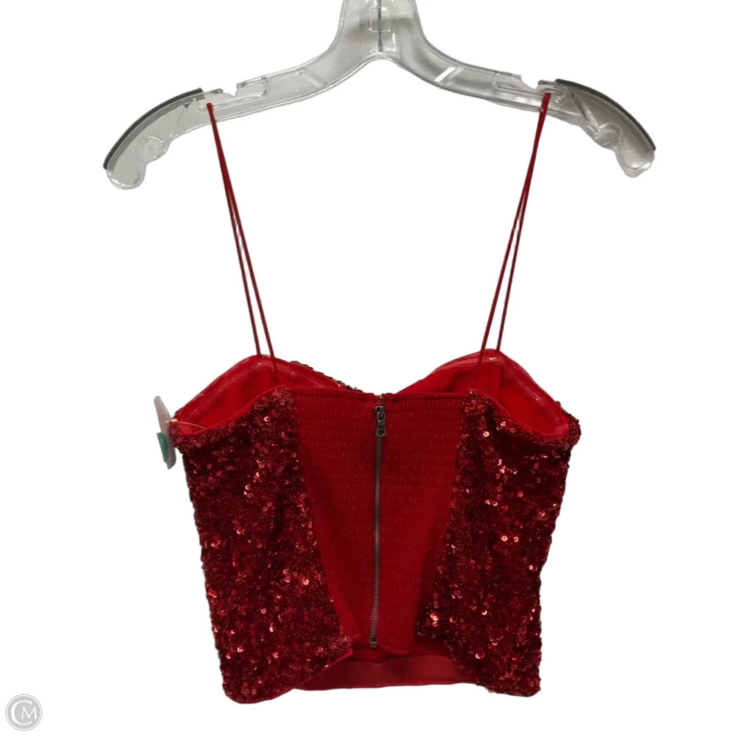 Top Sleeveless Designer By Alice + Olivia In Red, Size: 10
