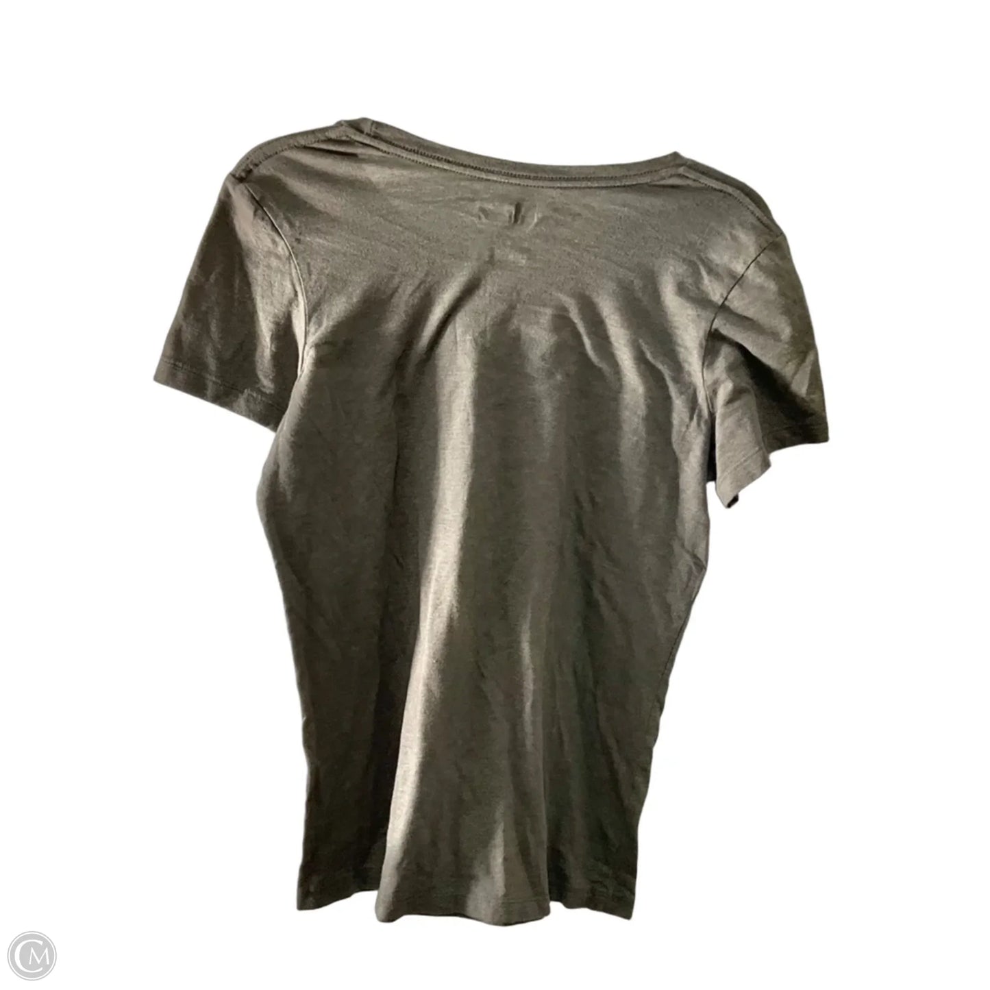 Athletic Top Short Sleeve By Nfl In Grey, Size: L