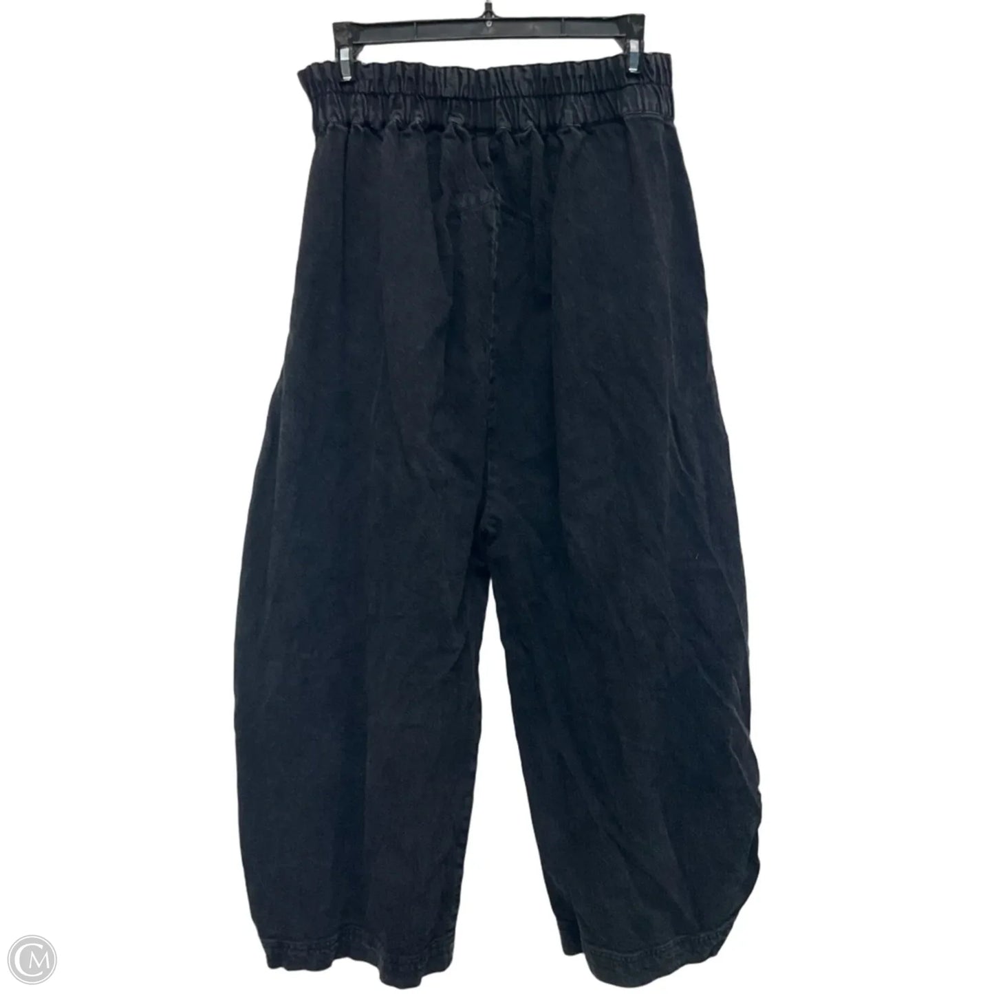 Jeans Wide Leg By Free People In Black Denim, Size: S