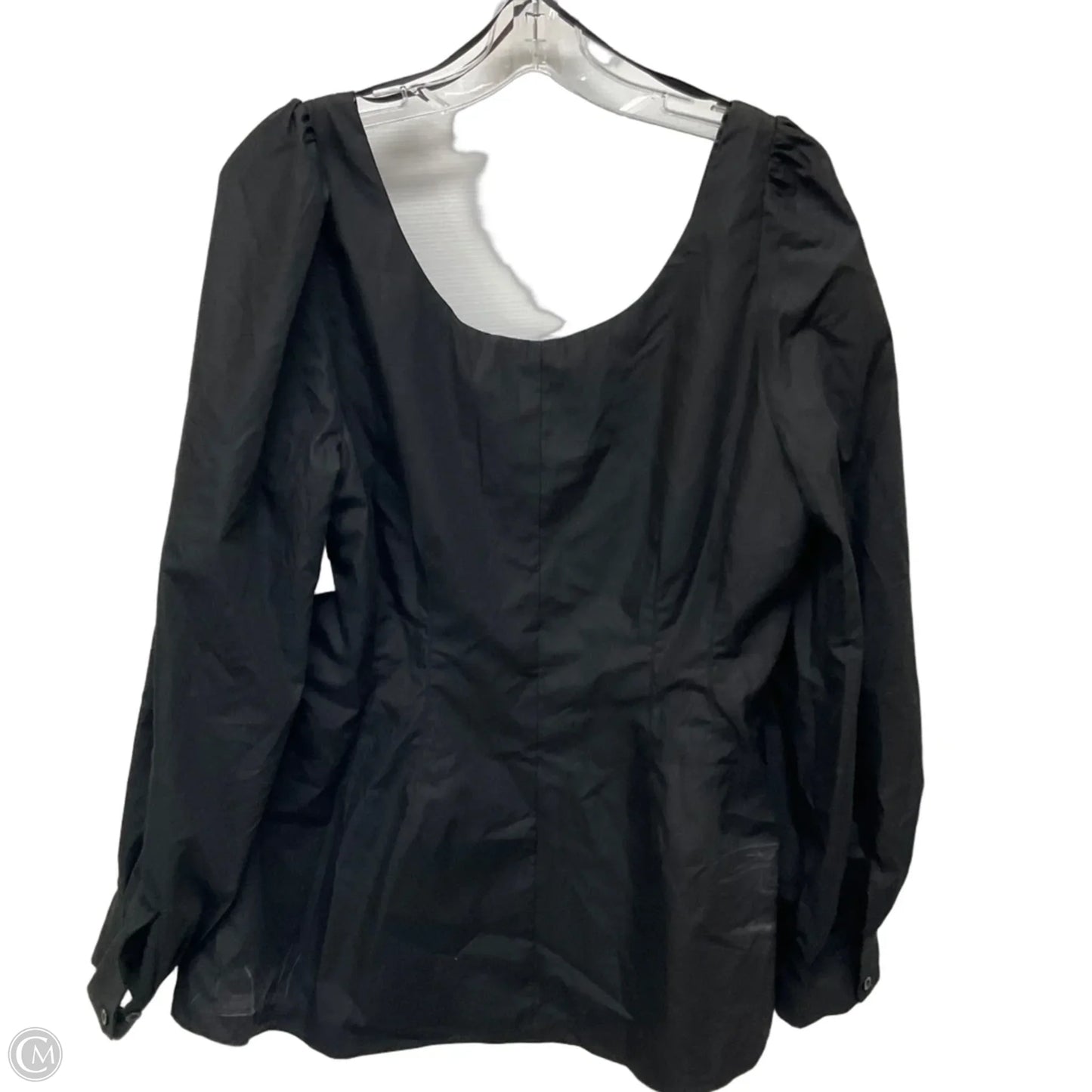 Top Long Sleeve By Pomander Place In Black, Size: Xl