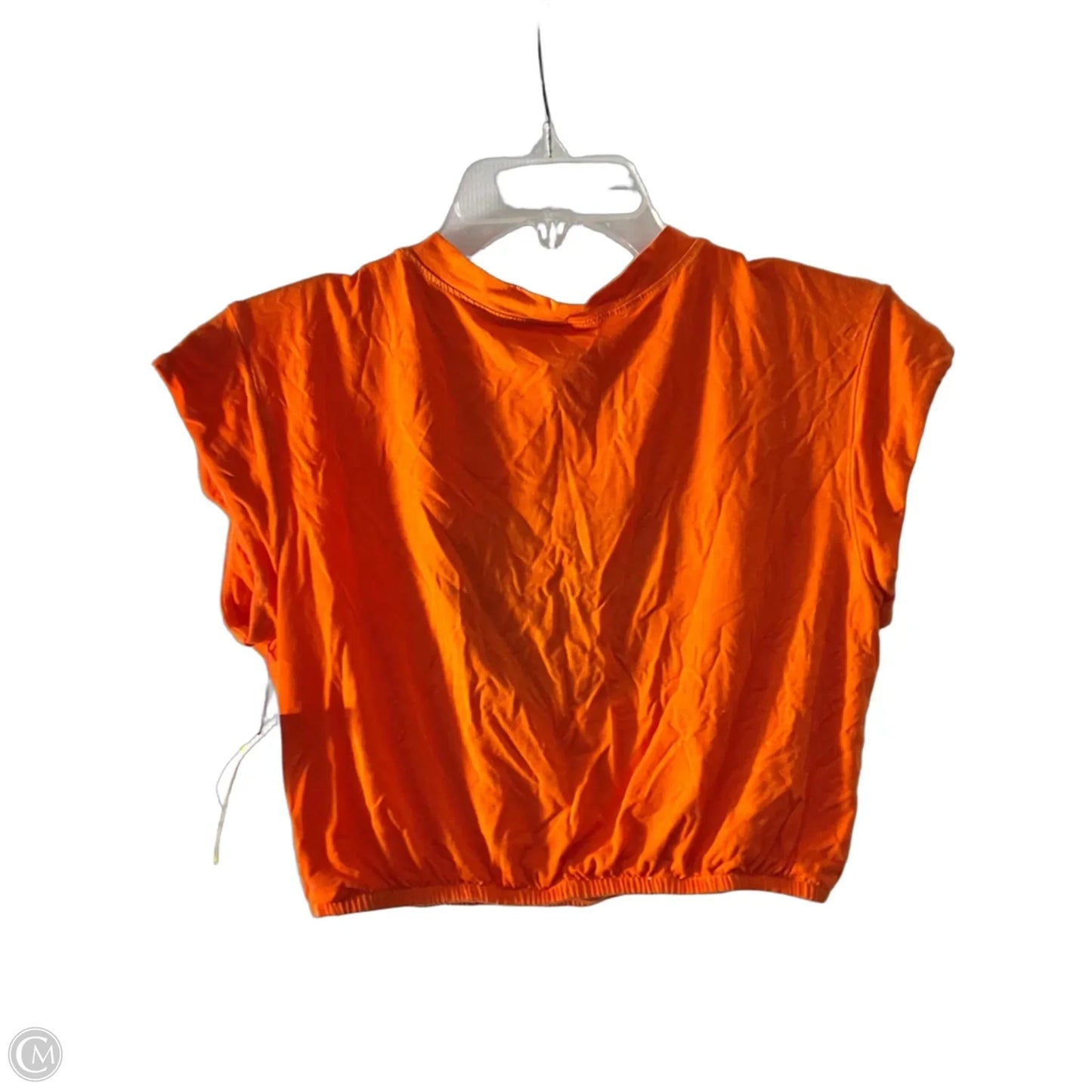 Athletic Top Short Sleeve By Clothes Mentor In Orange, Size: M