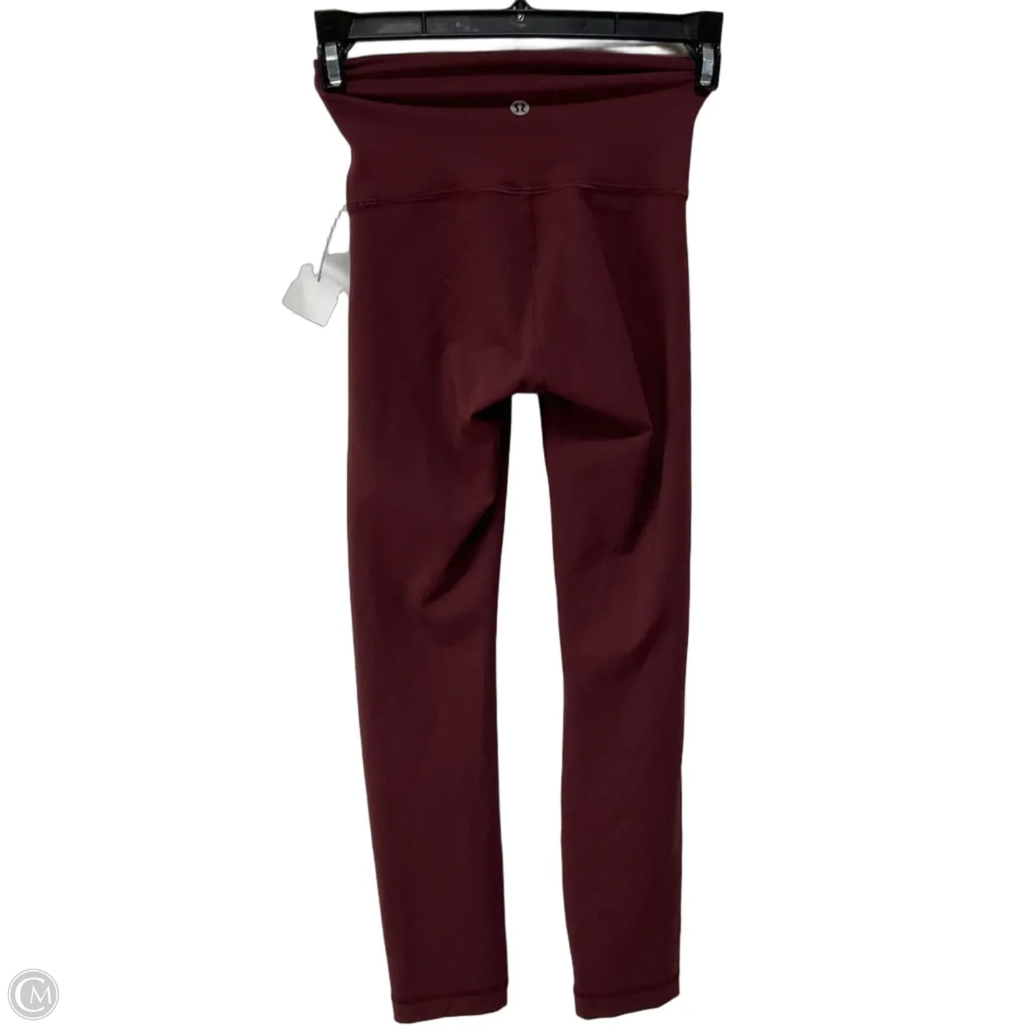Athletic Leggings By Lululemon In Maroon, Size: 0