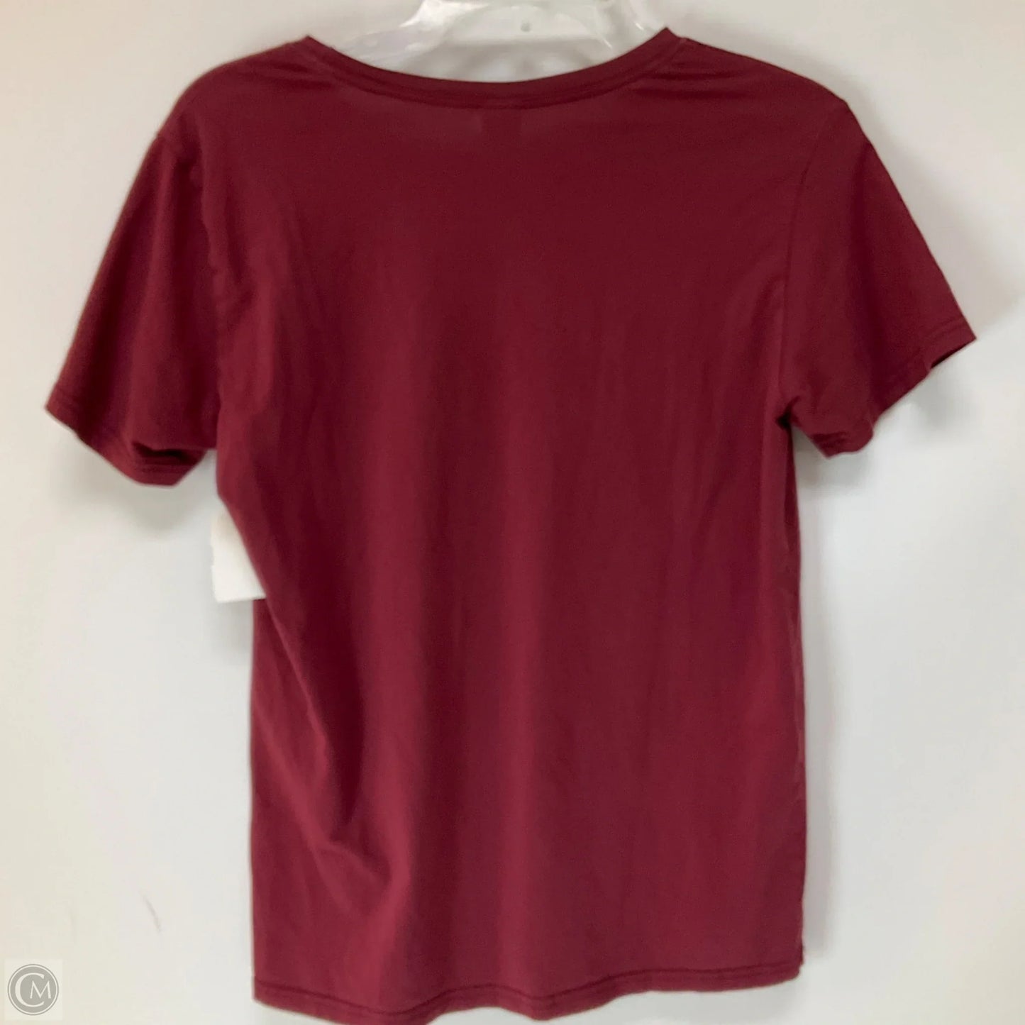 Top Short Sleeve By Cmf In Maroon, Size: M