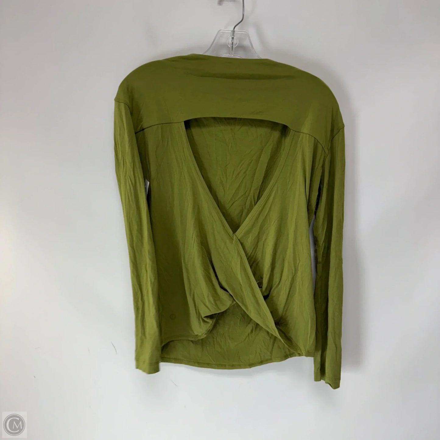 Athletic Top Long Sleeve Crewneck By Lululemon In Green, Size: S