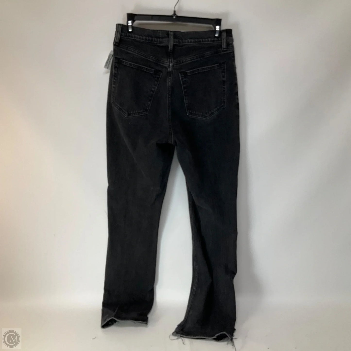 Jeans Straight By Abercrombie And Fitch In Black Denim, Size: 6