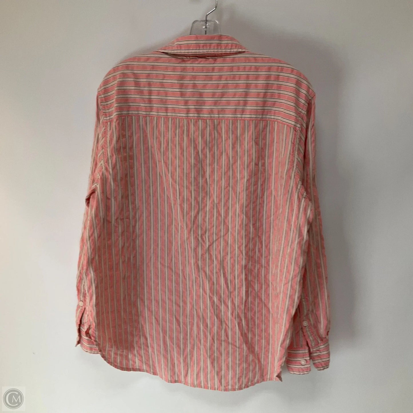 Top Long Sleeve By Aerie In Striped Pattern, Size: S