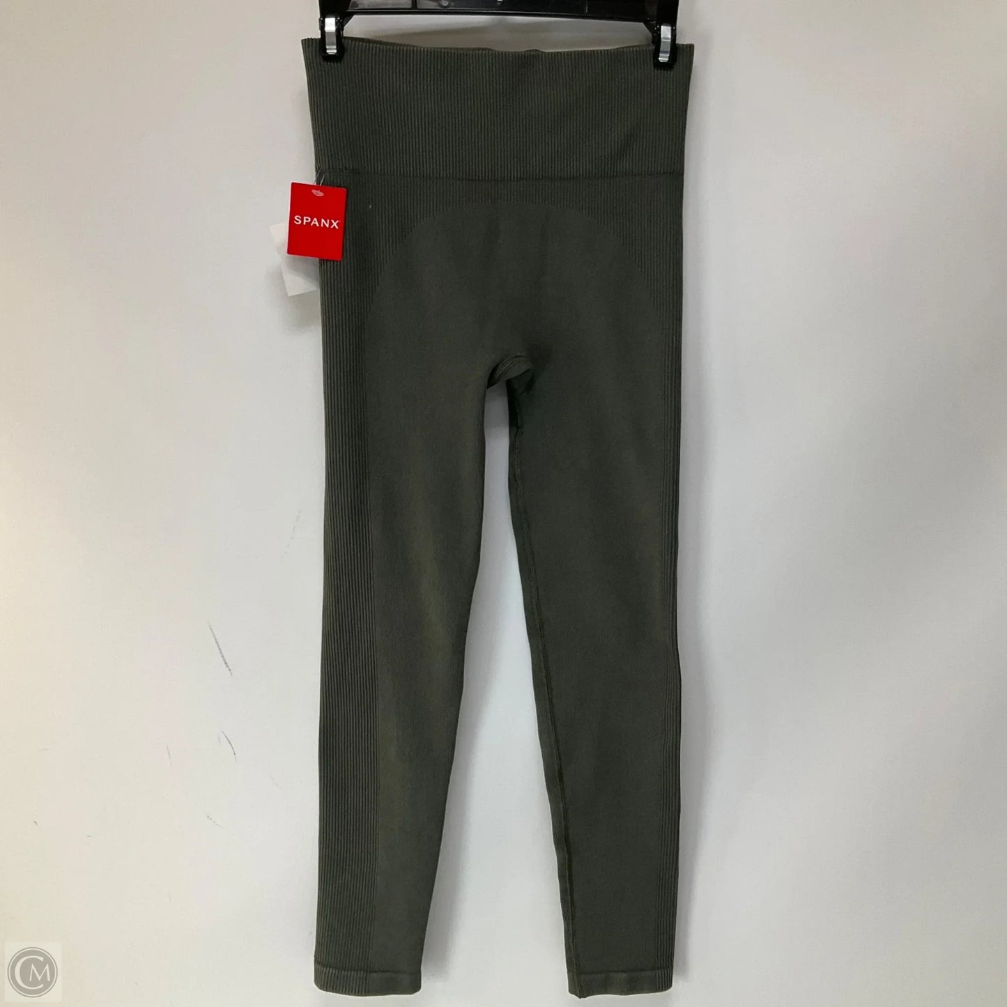 Athletic Leggings By Spanx In Green, Size: M