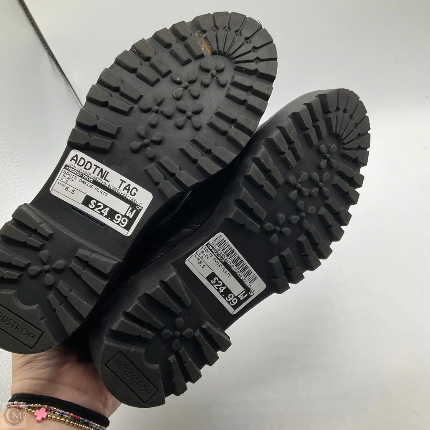 Boots Ankle Flats By Nordstrom In Black, Size: 6.5