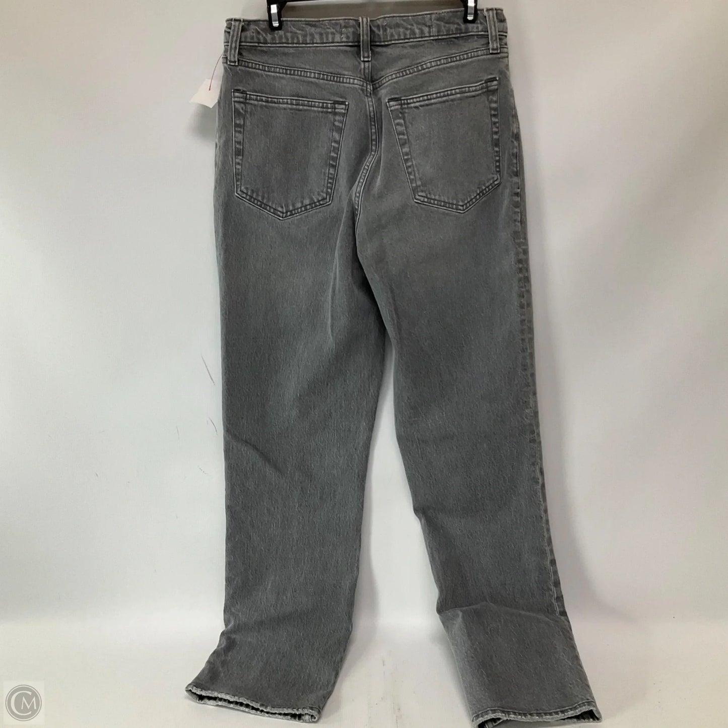 Jeans Straight By Abercrombie And Fitch In Grey Denim, Size: 10
