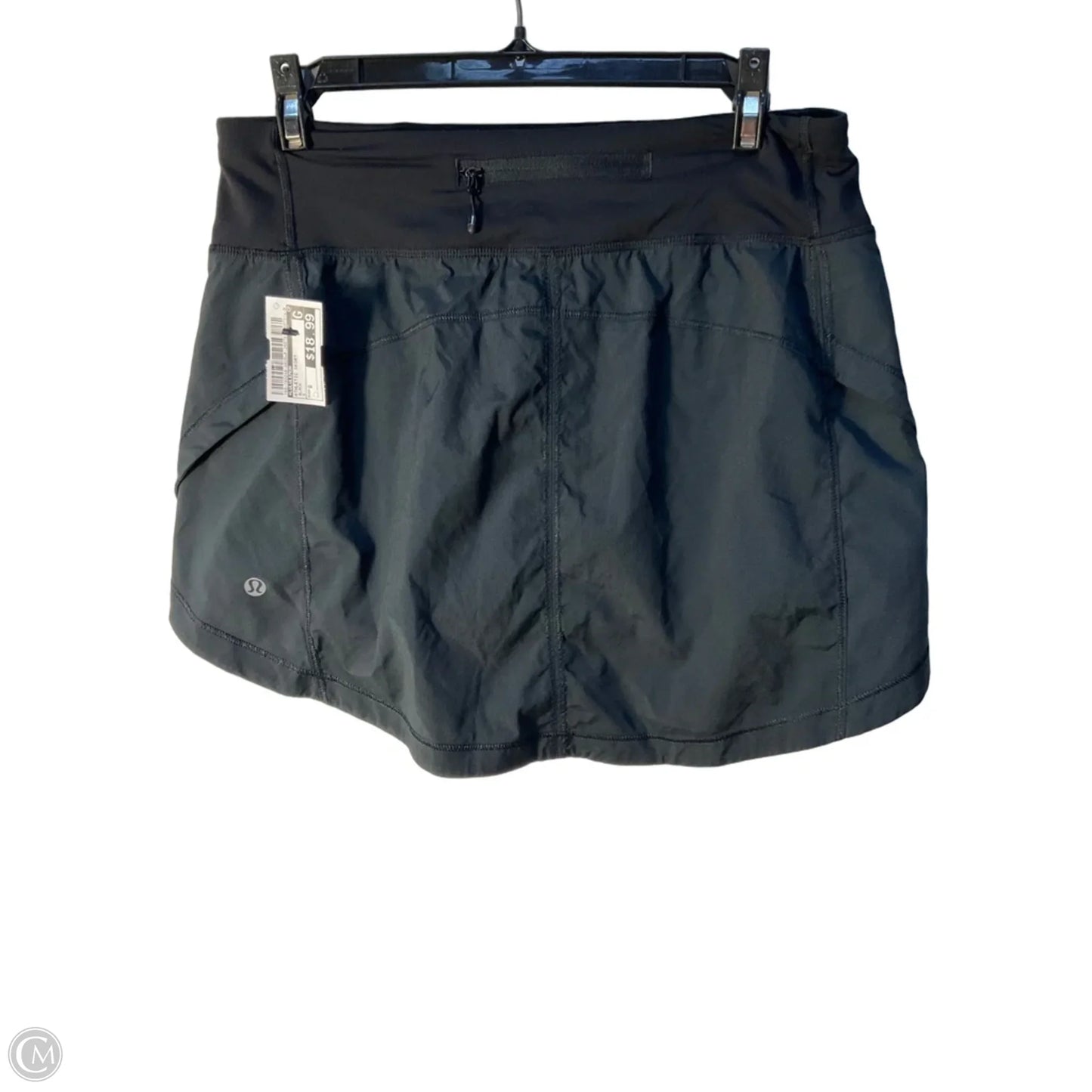 Athletic Skort By Lululemon In Black, Size: 6