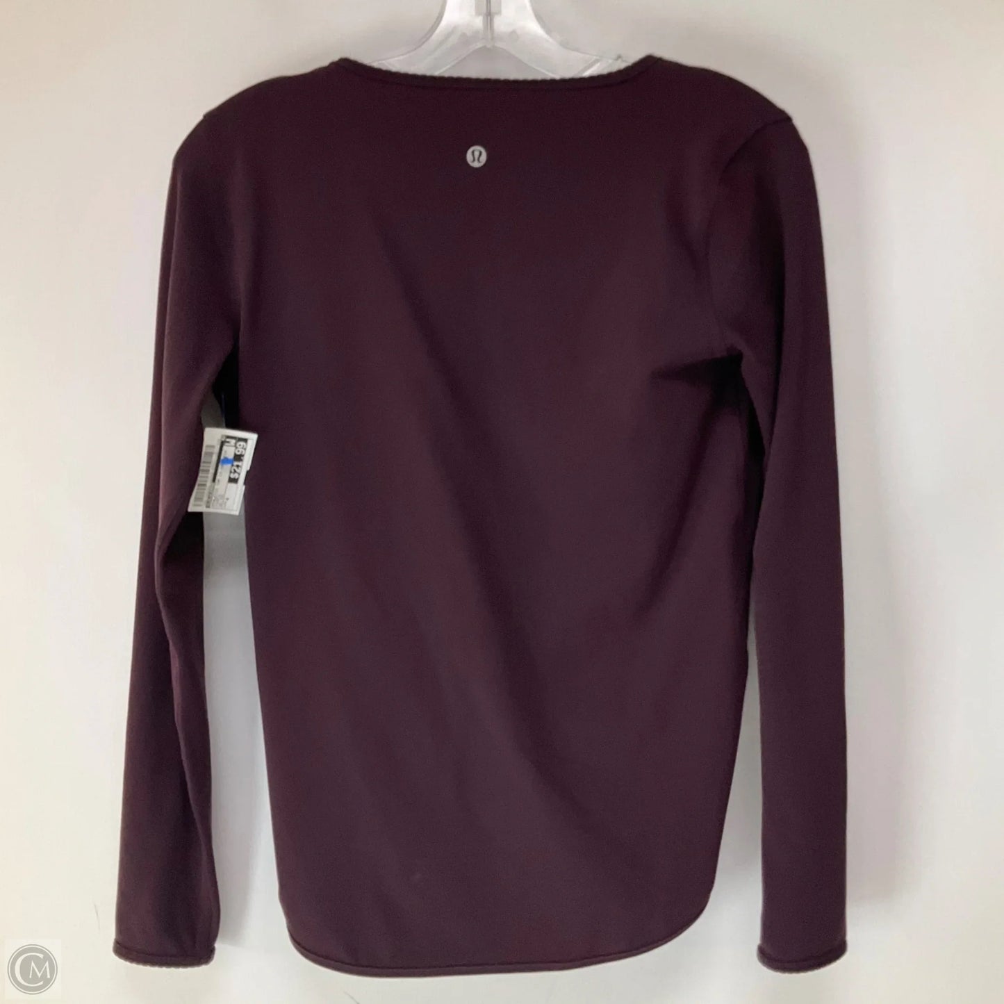 Athletic Top Long Sleeve Crewneck By Lululemon In Purple, Size: 4