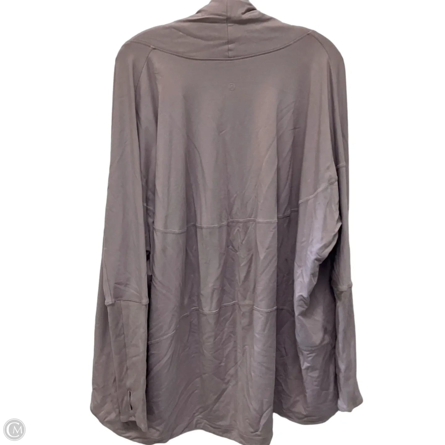 Sweater Cardigan By Lululemon In Purple, Size: 10