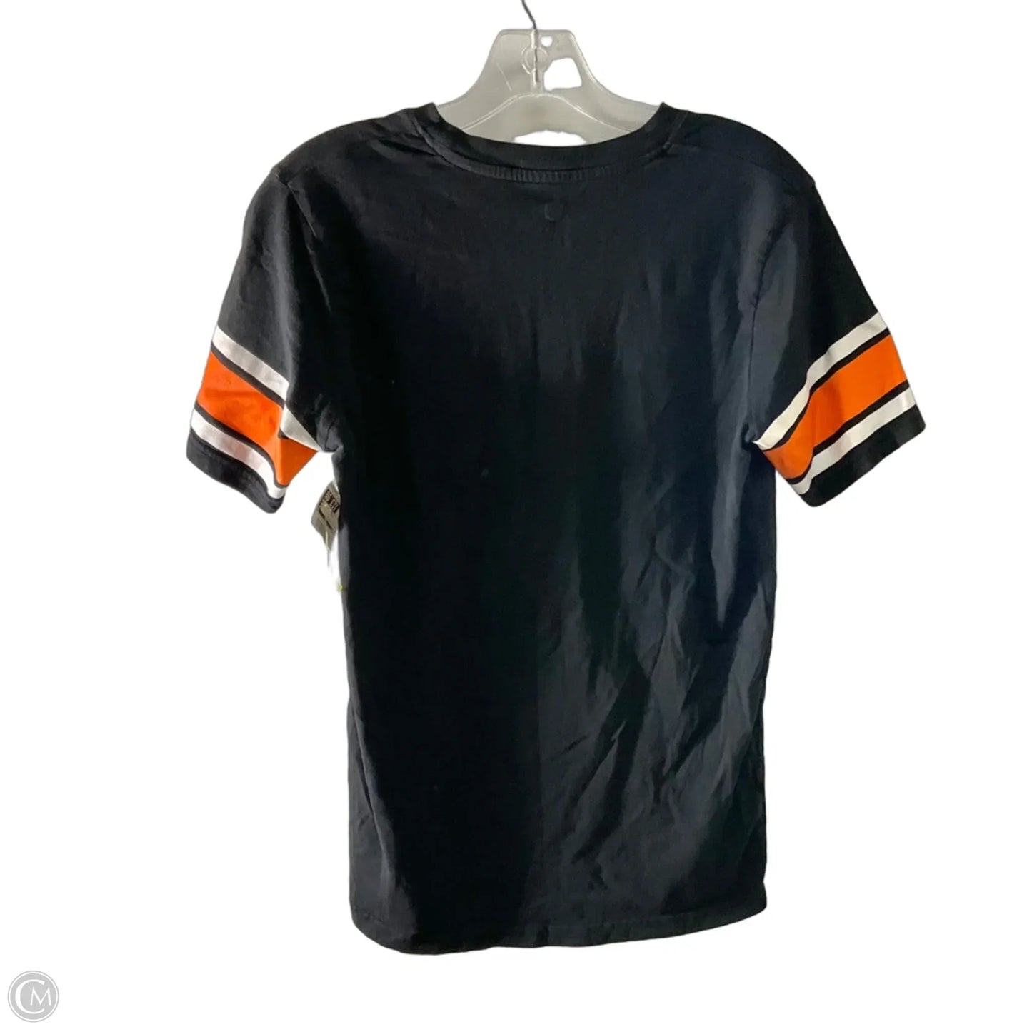 Athletic Top Short Sleeve By Nfl In Black, Size: L