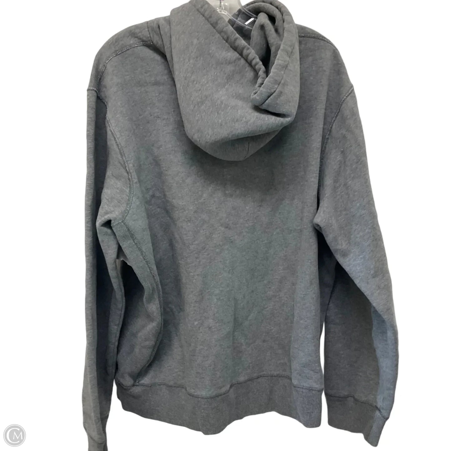 Sweatshirt Hoodie By Abercrombie And Fitch In Grey, Size: L