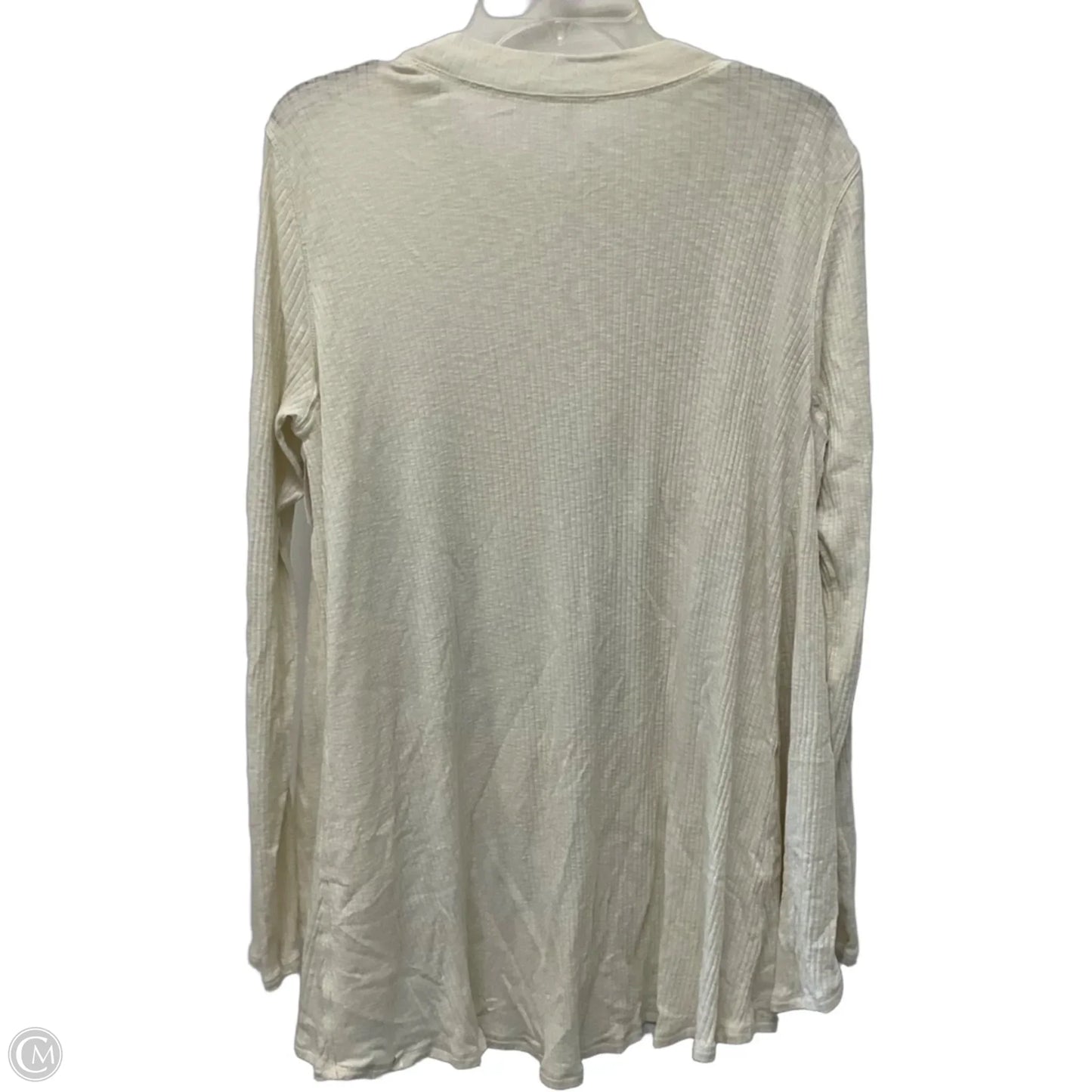Athletic Top Long Sleeve Crewneck By Lululemon In Cream, Size: M