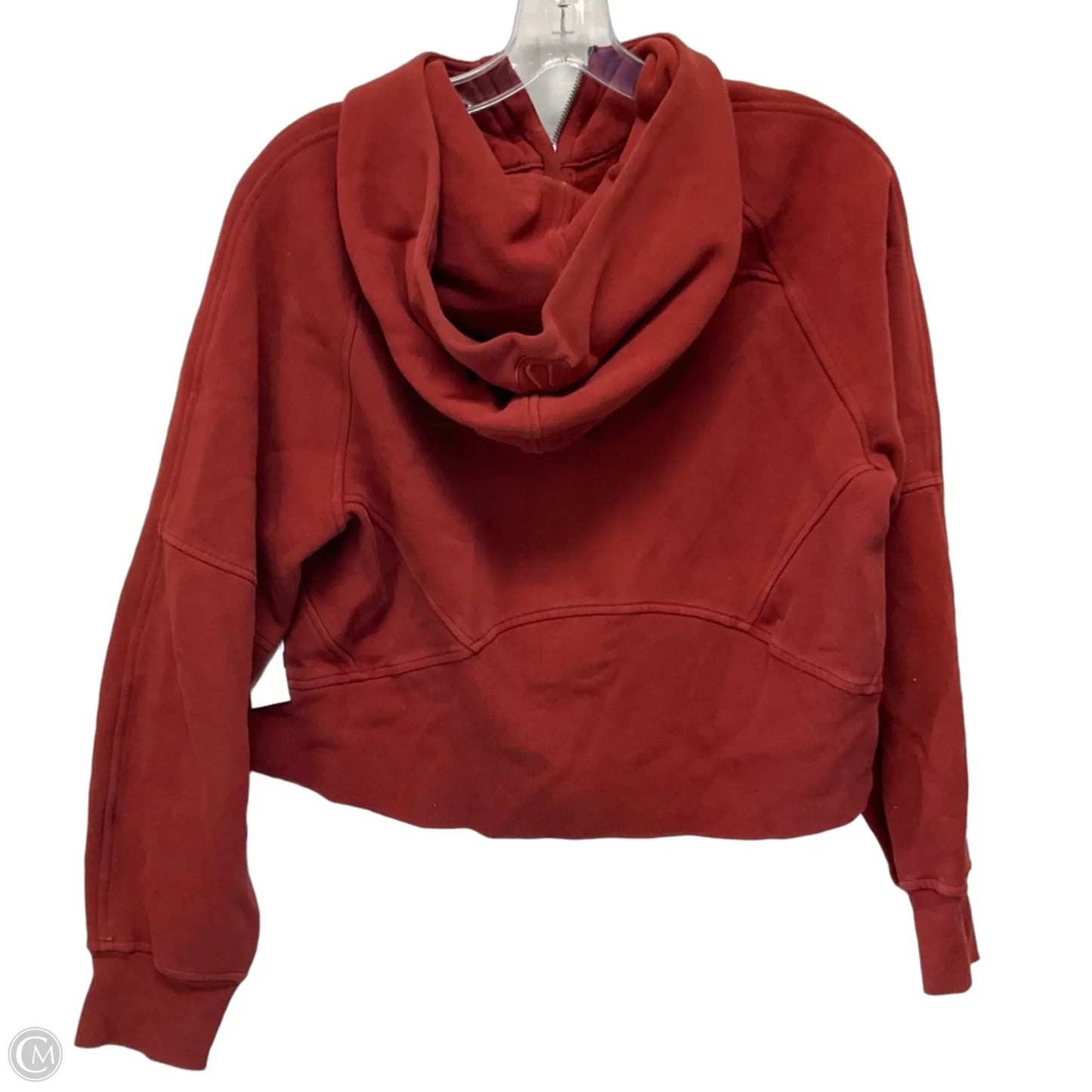 Athletic Jacket By Lululemon In Orange, Size: S