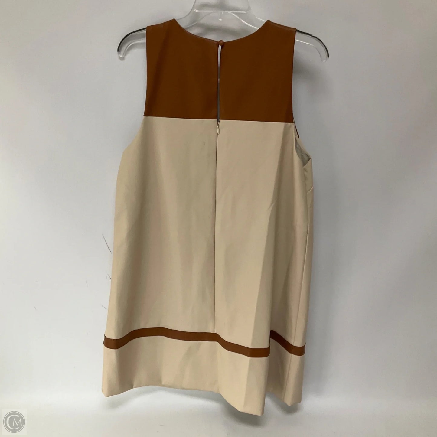 Dress Casual Short By Maeve In Cream & Tan, Size: L