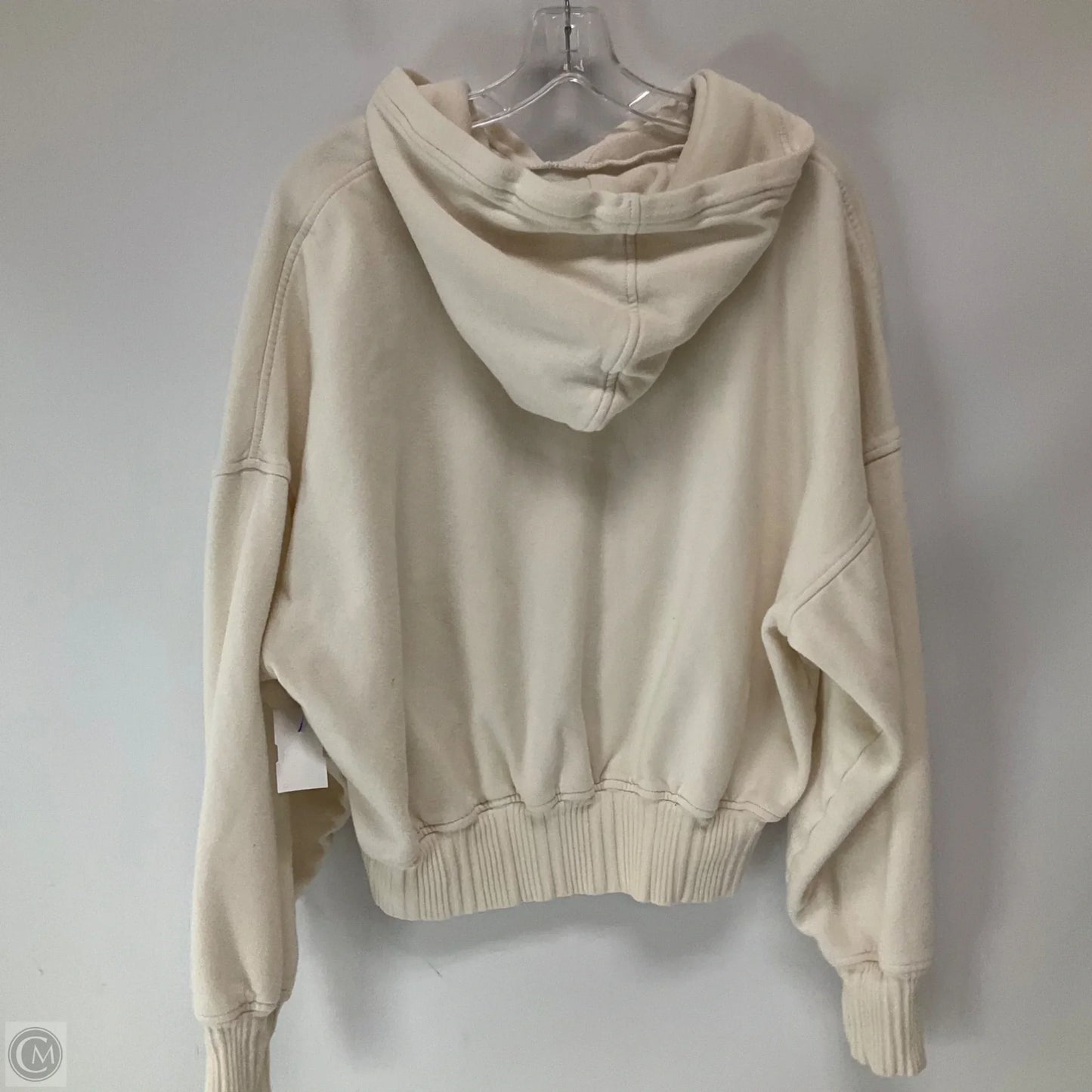 Sweatshirt Hoodie By Aerie In White, Size: L