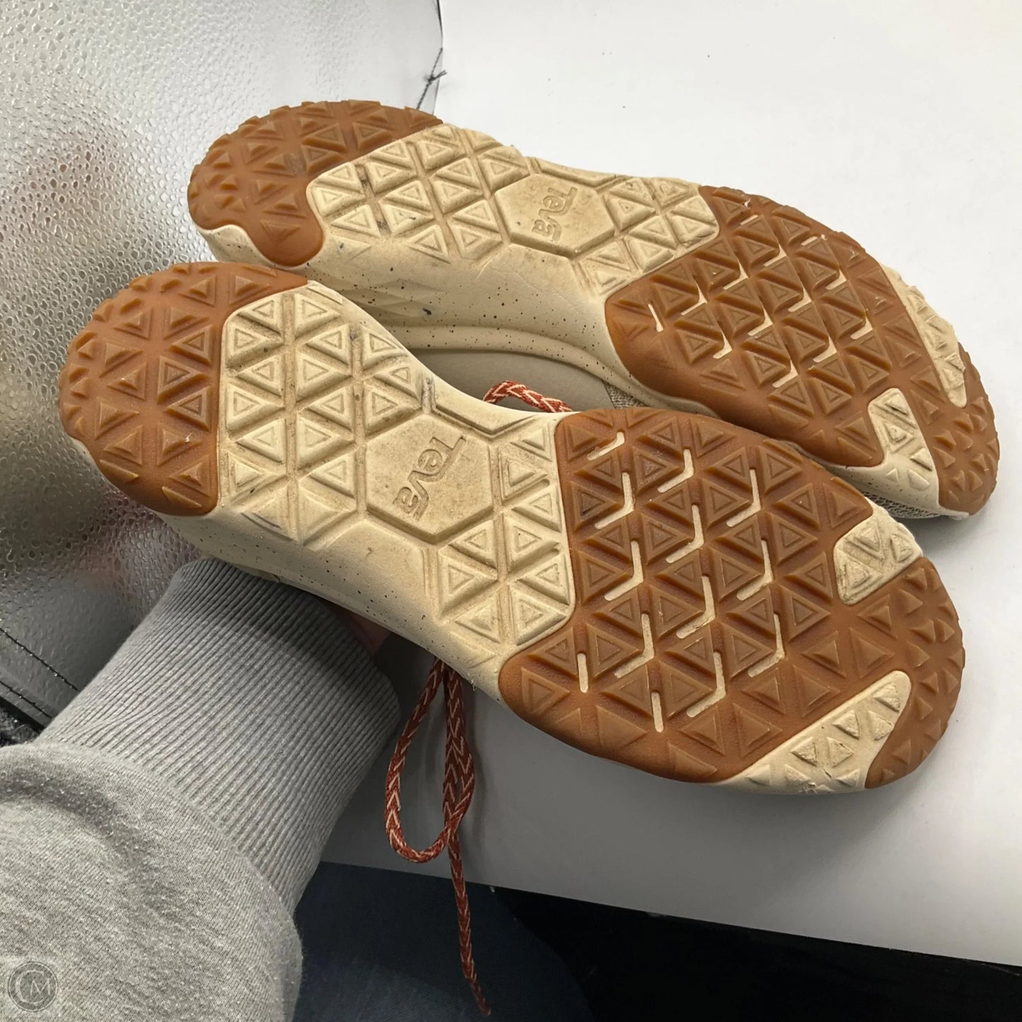 Shoes Athletic By Teva In Grey & Red, Size: 10