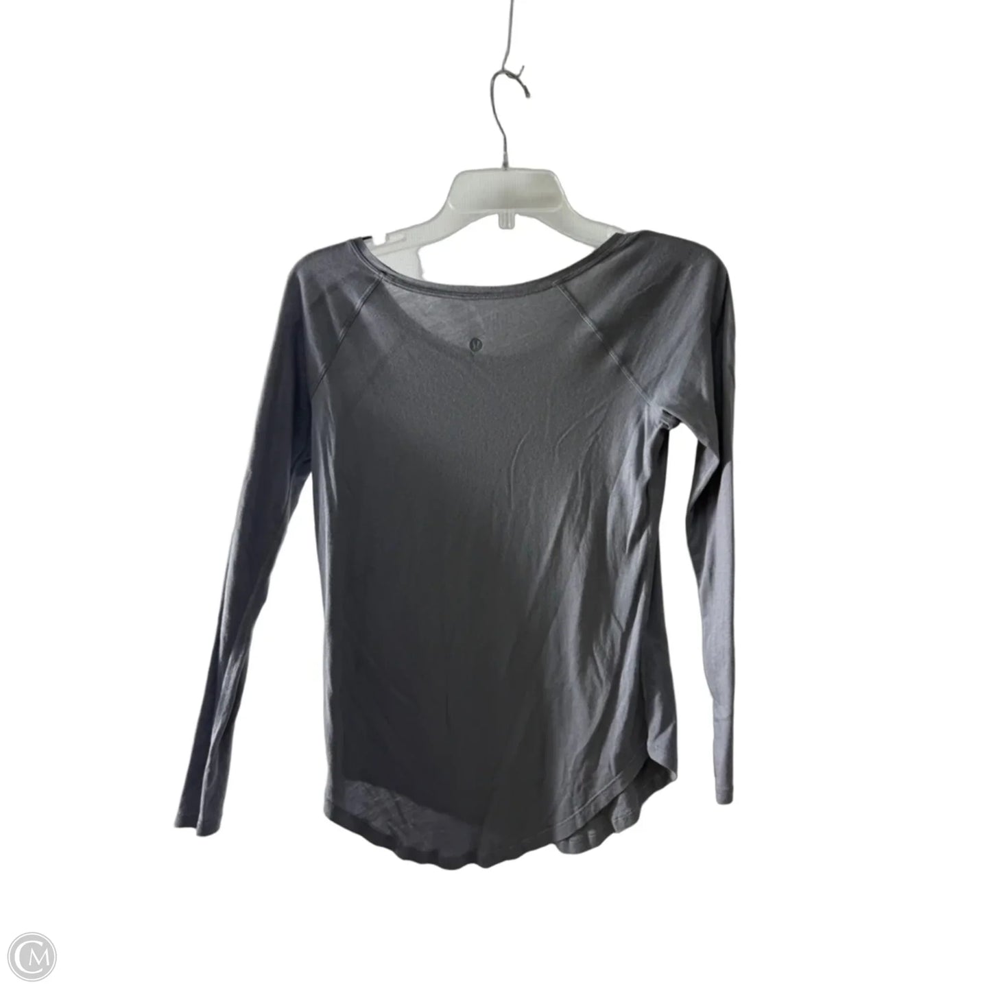 Athletic Top Long Sleeve Crewneck By Lululemon In Grey, Size: 6