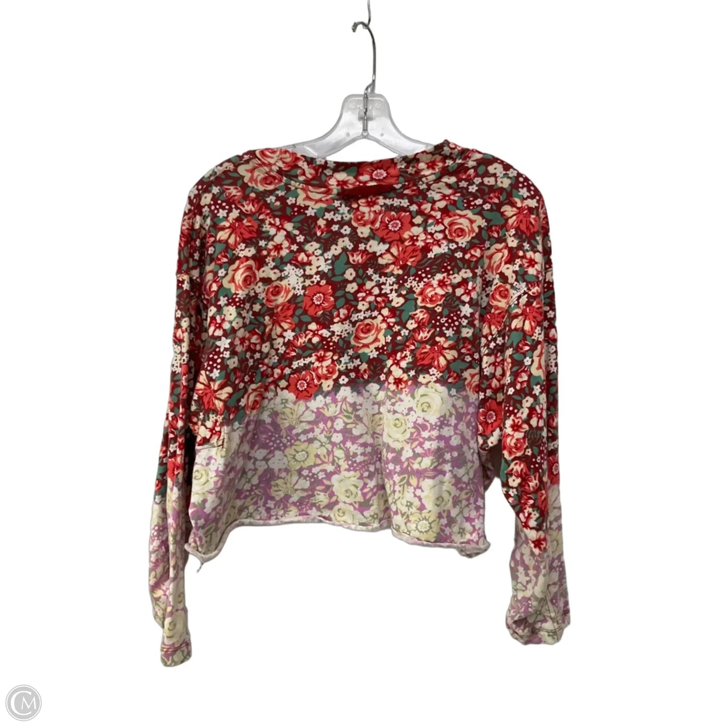 Top Long Sleeve By Free People In Floral Print, Size: S