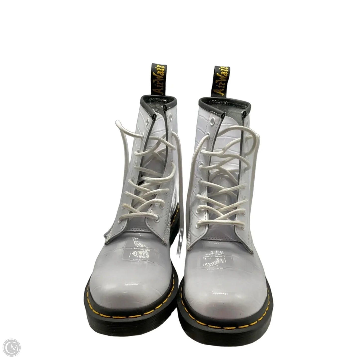 Boots Combat By Dr Martens In White, Size: 6