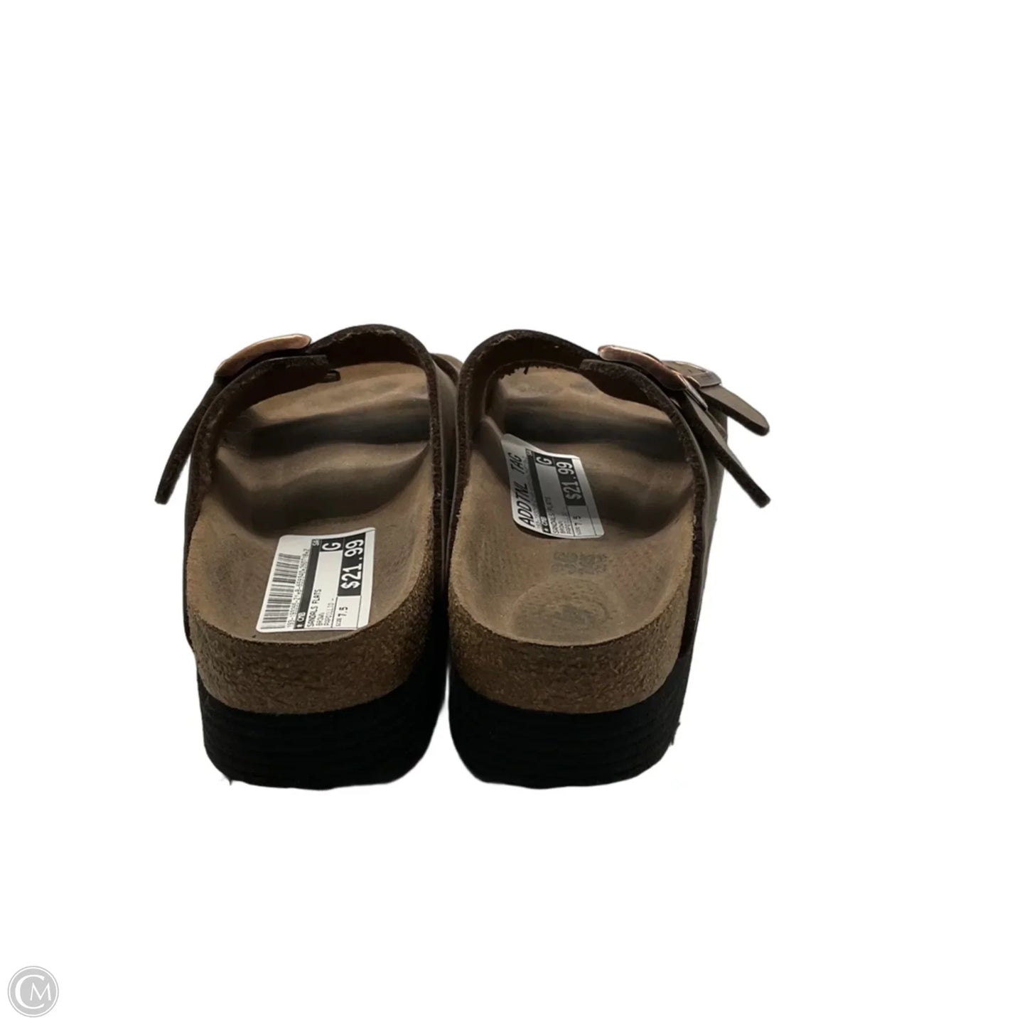 Sandals Flats By Cmb In Brown, Size: 7.5