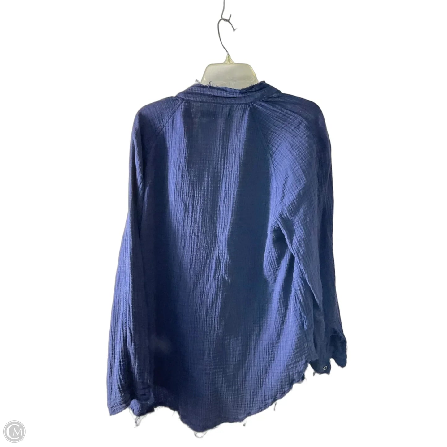 Blouse Long Sleeve By We The Free In Navy, Size: Xs