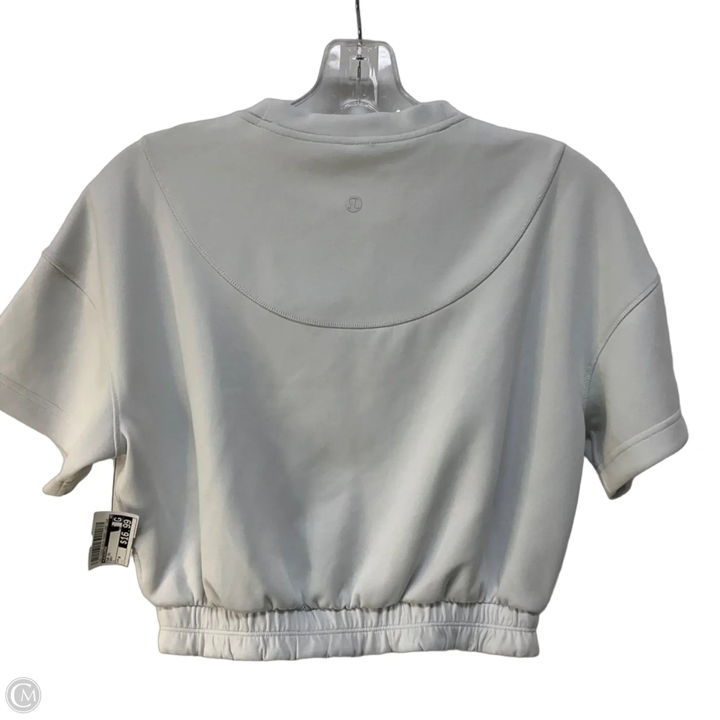 Top Short Sleeve By Lululemon In Grey, Size: 4