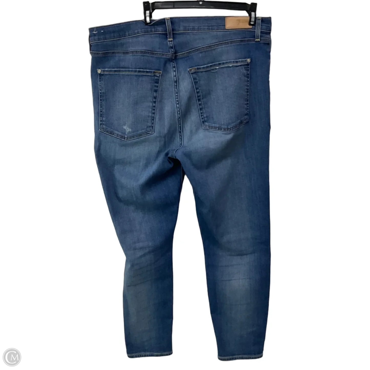 Jeans Skinny By 7 For All Mankind In Blue Denim, Size: 18