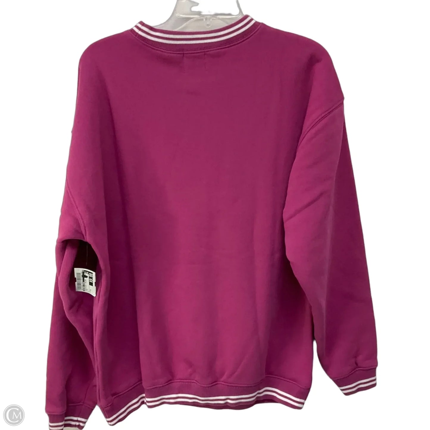 Sweatshirt Collar By Disney Store In Pink, Size: M
