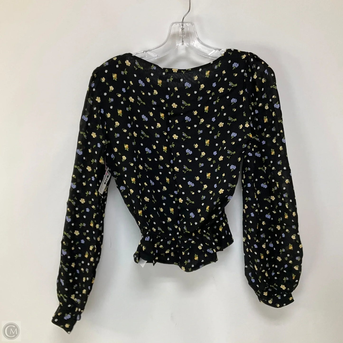 Top Long Sleeve By Reformation In Floral Print, Size: Xs
