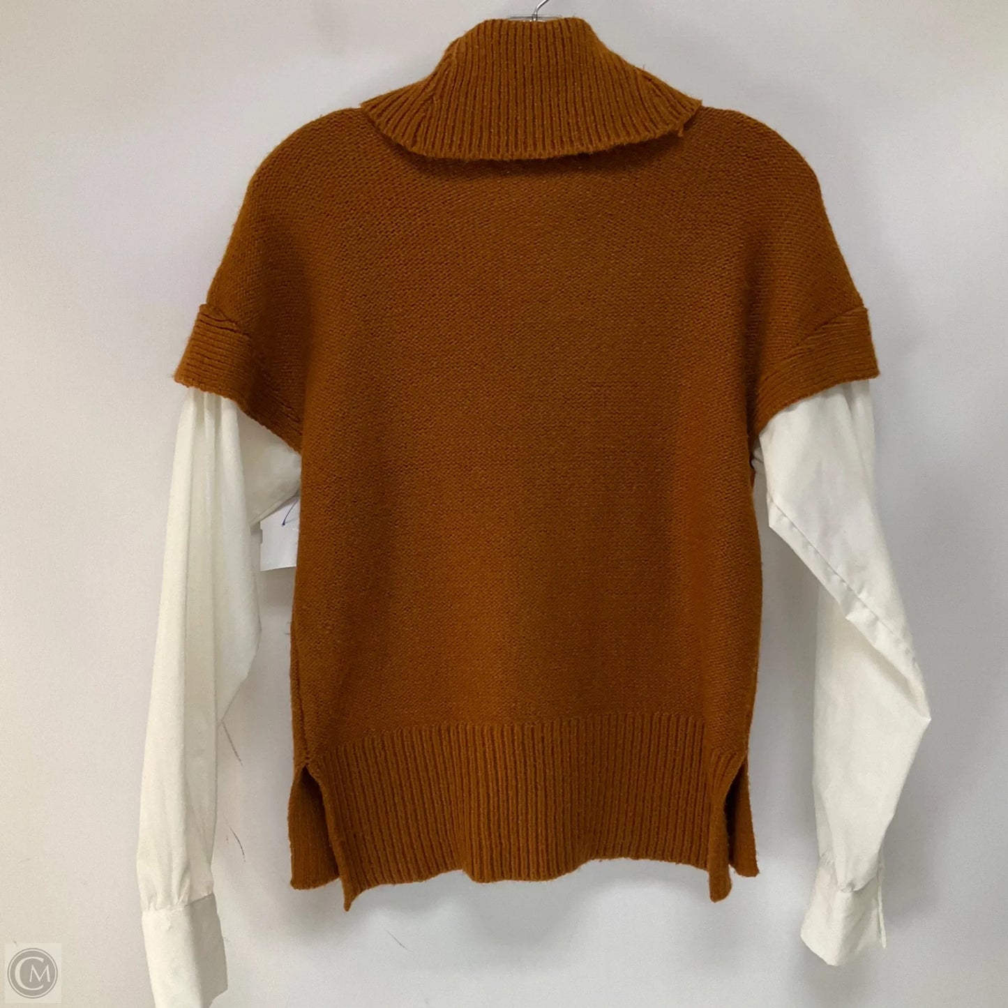 Sweater Short Sleeve By Anthropologie In Orange, Size: Xs