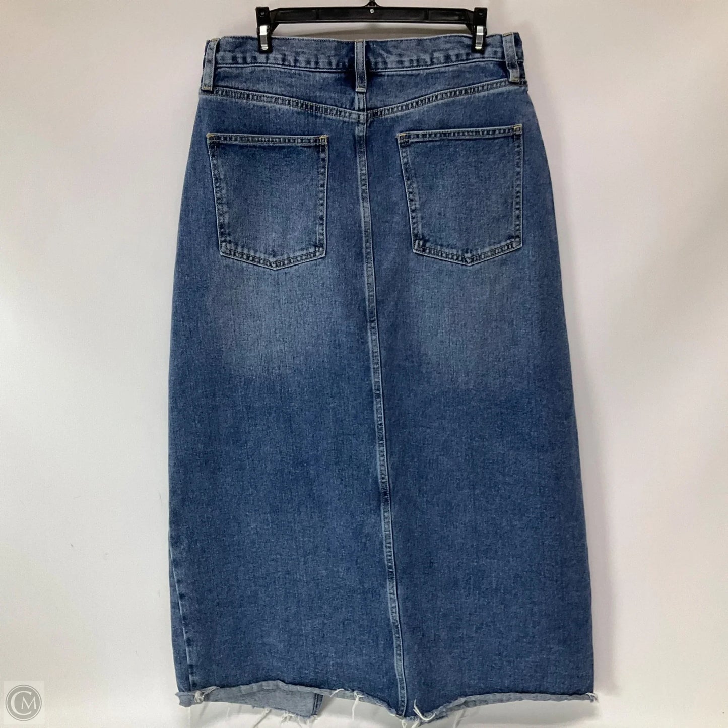 Skirt Maxi By Driftwood In Blue Denim, Size: 12