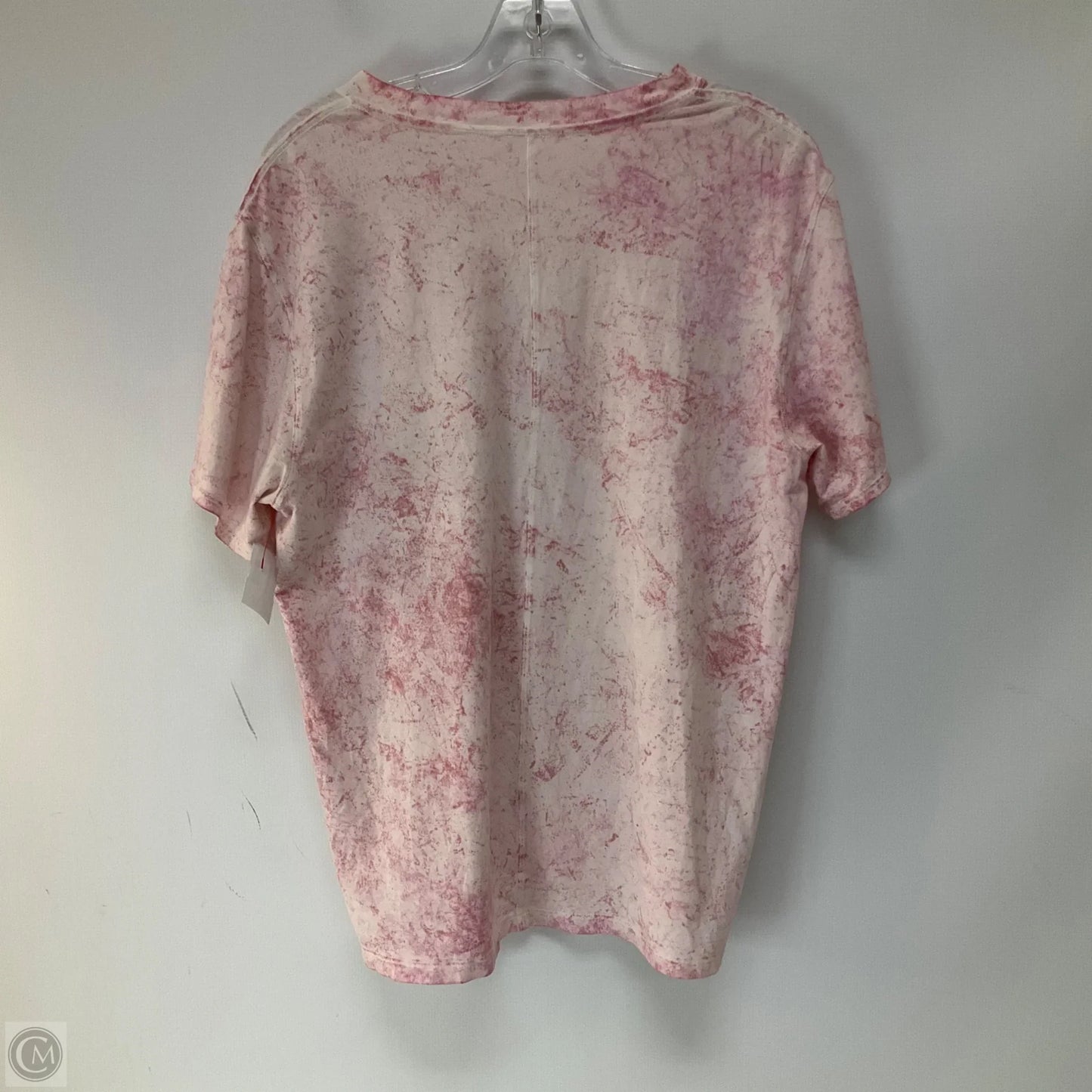 Athletic Top Short Sleeve By Lululemon In Pink, Size: 6