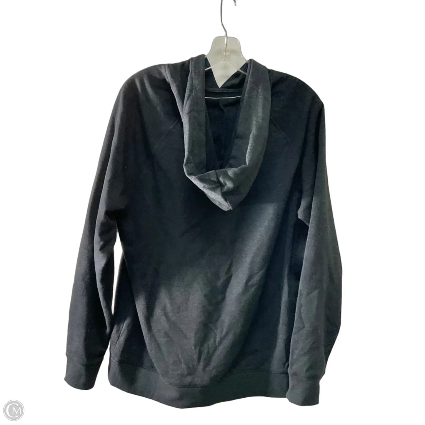 Athletic Sweatshirt Hoodie By Nfl In Grey, Size: M