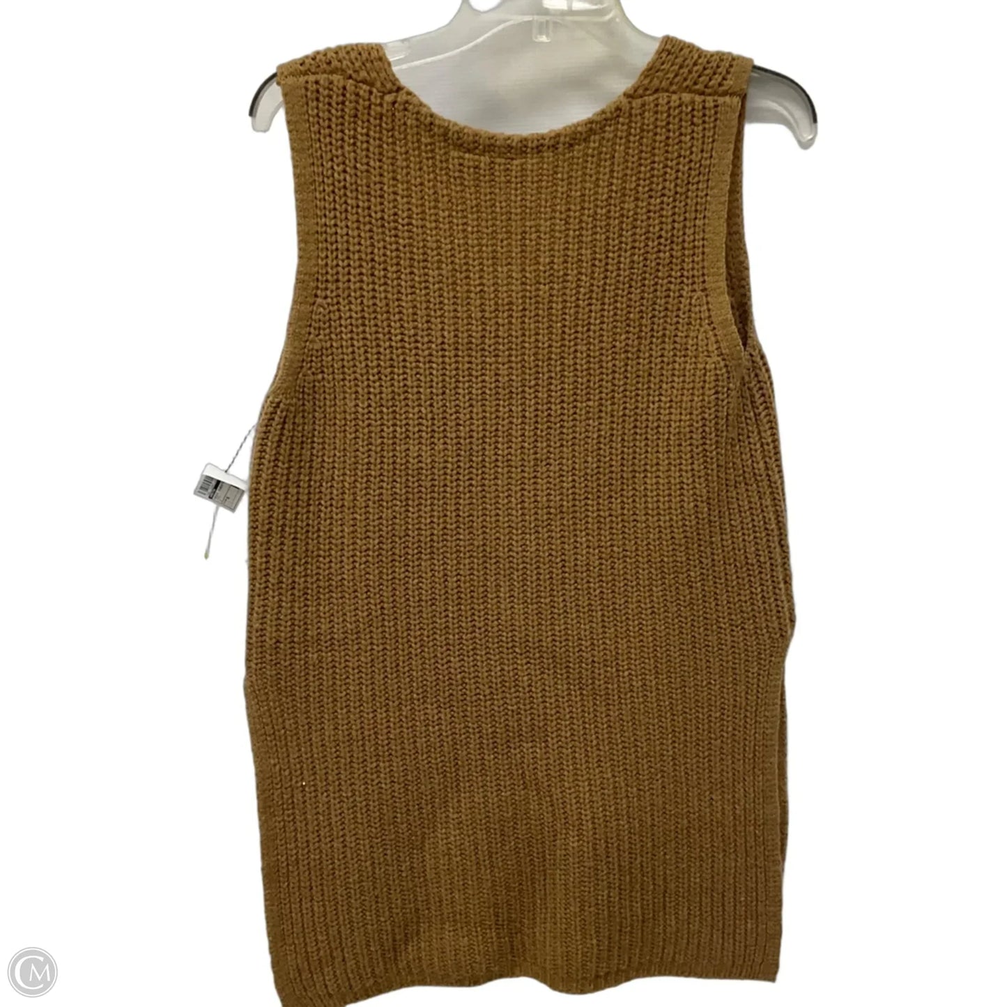 Vest Sweater By Moth In Tan, Size: S