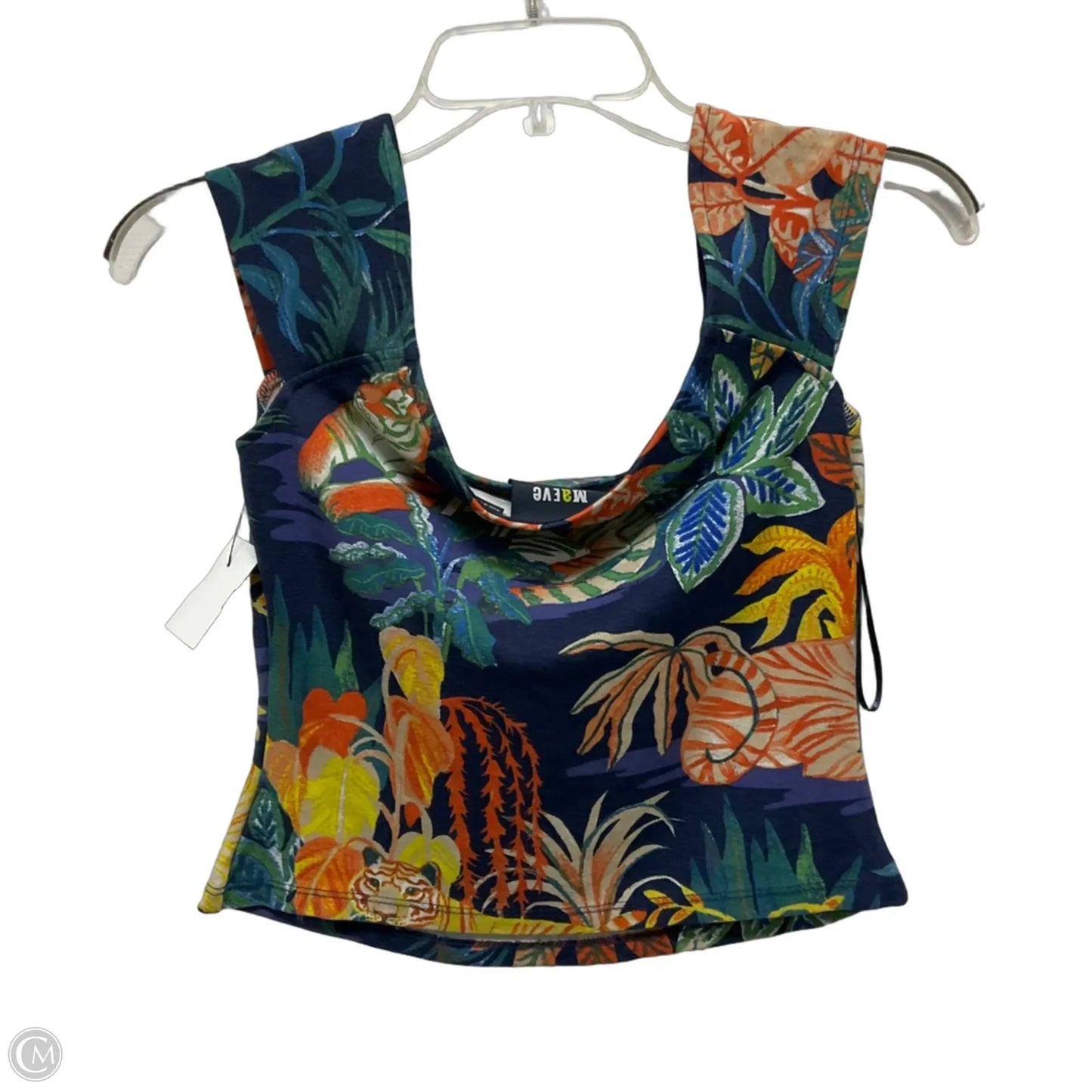 Top Short Sleeve By Maeve In Tropical Print, Size: S